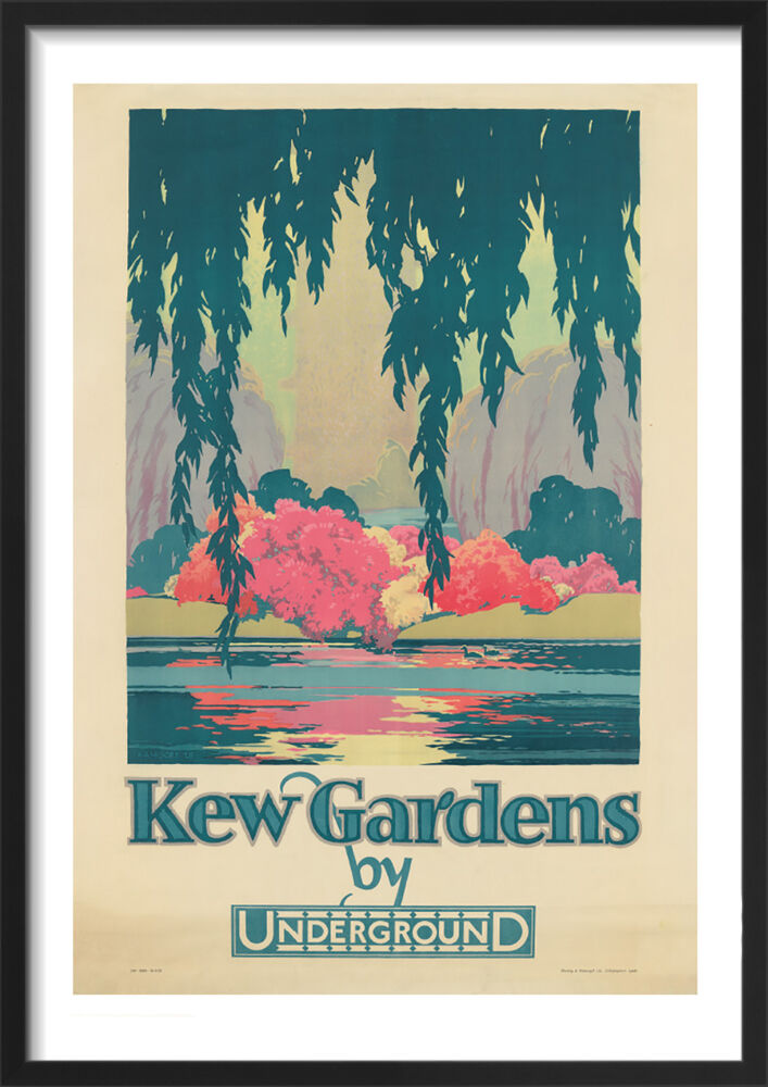 Kew Gardens By Underground, 1928 Framed Art Print by A.A. Moore