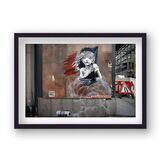 Vive La Revolution Gas Cannister Framed Art Print by Banksy