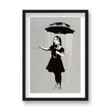 Print Is It Raining? Framed Art Print by Banksy