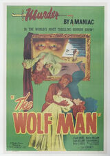 The Wolf Man Vintage Movie Poster
