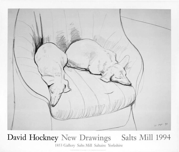 New Drawings, 1994 Art Print by David Hockney