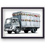 Meat Truck Framed Art Print by Banksy