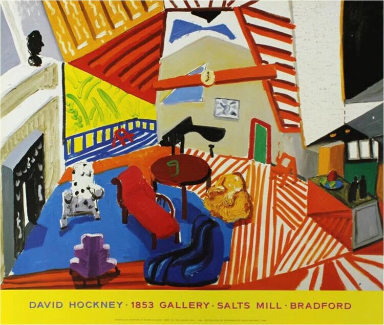 Montcalm Interior at 7 o'clock Art Print by David Hockney