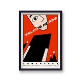 Talking Heads Live At Armadillo Face Vintage Music Gig Framed Art Print