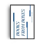 Books from Boxes Retro Music Home Decor Framed Art Print