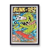Blink 182 Eight Ball Alien Live in Lisbon 2012 Framed Art Print