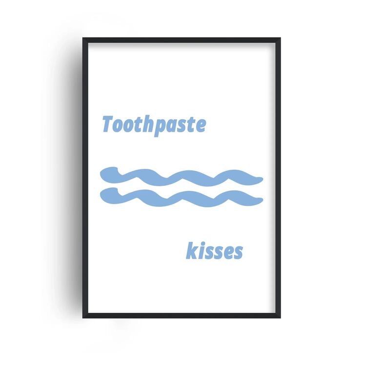 Toothpaste Kisses Retro Music Home Decor Framed Art Print