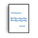 Toothpaste Kisses Retro Music Home Decor Framed Art Print