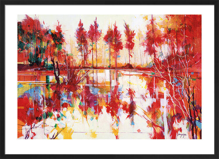 Meadowcliff Meandering Framed Art Print by Doug Eaton