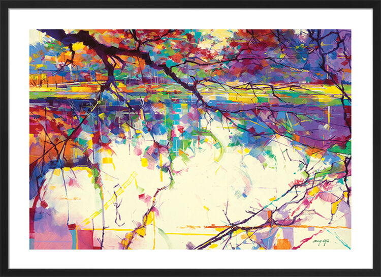 Cannop Ponds Framed Art Print by Doug Eaton