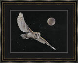 Hunter's Moon - Owl Framed Limited Edition Art Print by Kay Johns