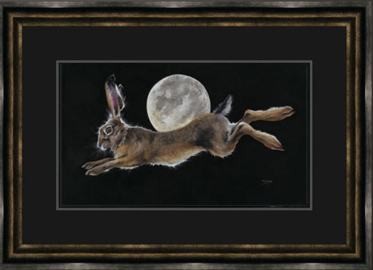 To the Moon and Back Framed Limited Edition Art Print by Kay Johns