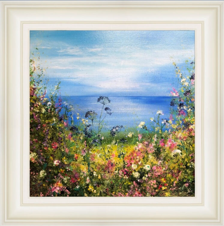 Coastal Viewpoint I Original Acrylic Artwork by Jan Rogers