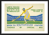 Lawn Tennis Championship Meeting, Wimbledon, 1929 Framed Art Print by Dorothy Paton