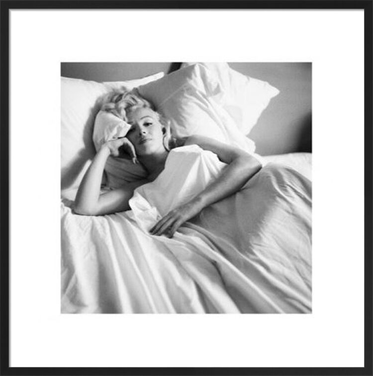 Bed Framed Art Print from the Marilyn Monroe Collection