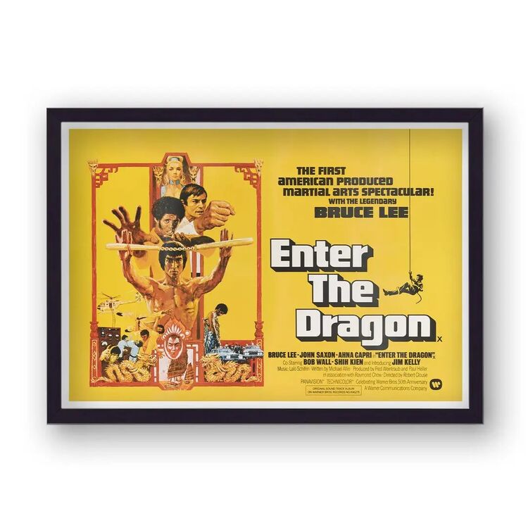 Enter the Dragon Vintage Movie Poster