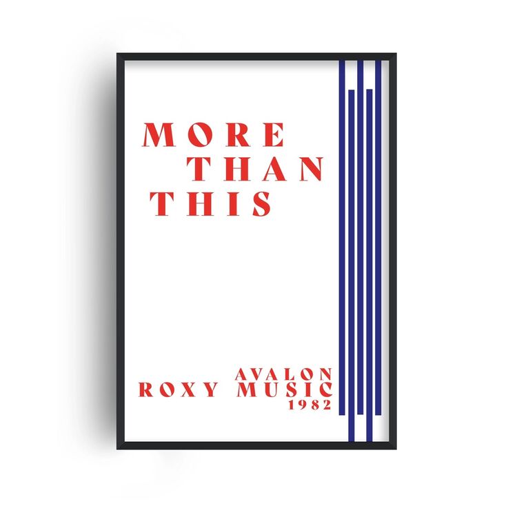 More Than This Retro Music Home Decor Framed Art Print