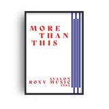 More Than This Retro Music Home Decor Framed Art Print