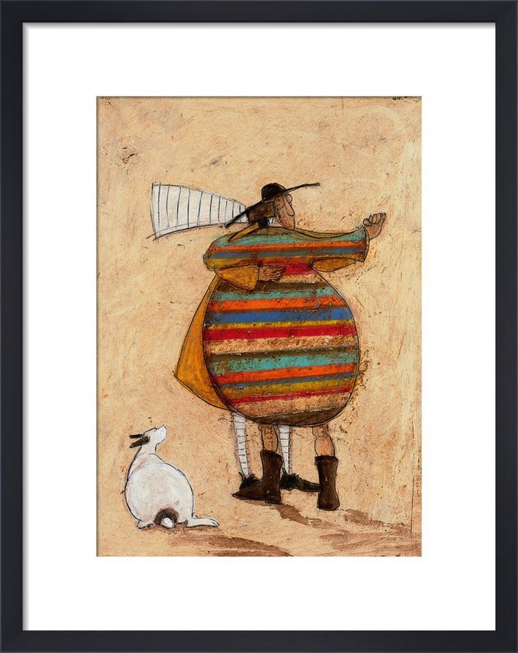 Dancing cheek to cheek Framed Art Print by Sam Toft