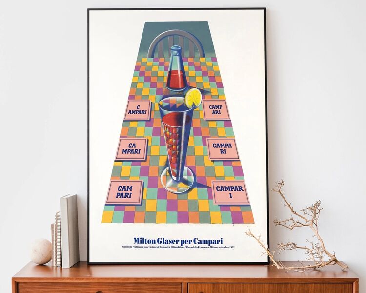 Vintage Campari Milton Print 2 Framed Art Print
