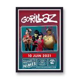 Gorillaz Festival De Nimes 2021 Framed Art Print