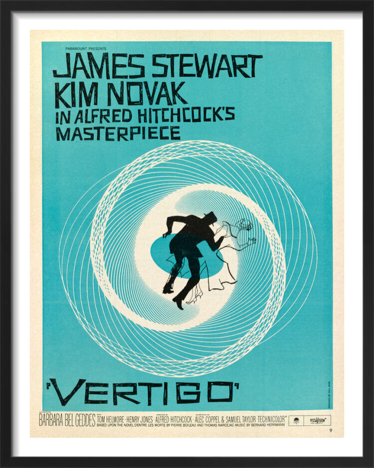 Vertigo Framed Art Print by Saul Bass