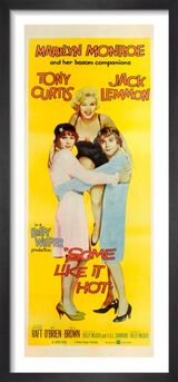 Some Like It Hot Framed Art Print by Cinema Greats