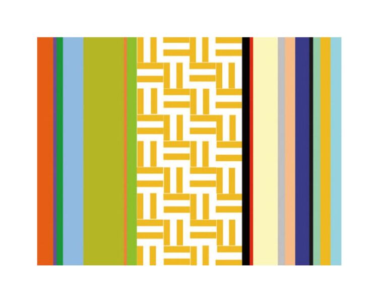 Striped Key Canvas Art Print by Dan Bleier