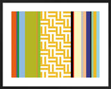 Striped Key Framed Art Print by Dan Bleier