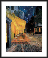 Cafe Terrace at Night Framed Art Print by Vincent Van Gogh