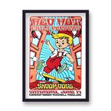 Red Hot Chili Peppers Mitchell Pavilion Vintage Music Framed Art Print