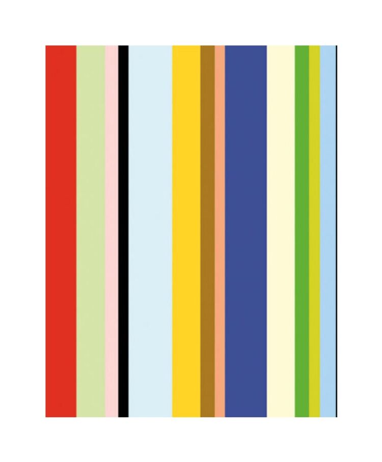 Curry Stripe Canvas Art Print by Dan Bleier