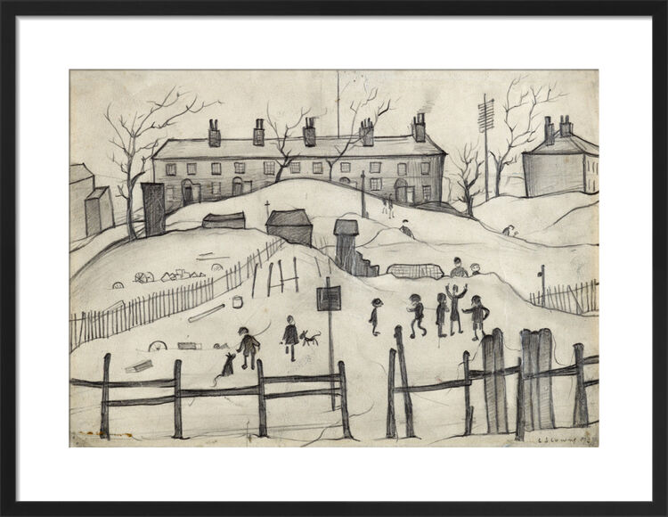 Houses In Broughton, 1937 Framed Art Print by L.S. Lowry