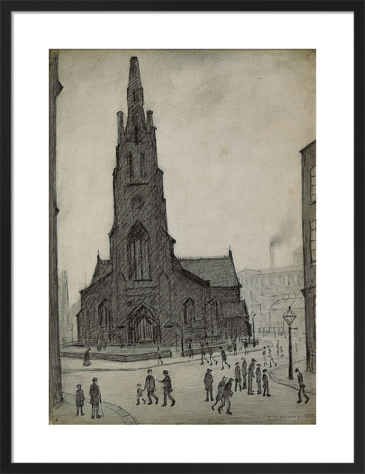 Street Scene (St Simon's Church), 1927 Framed Art Print by L.S. Lowry