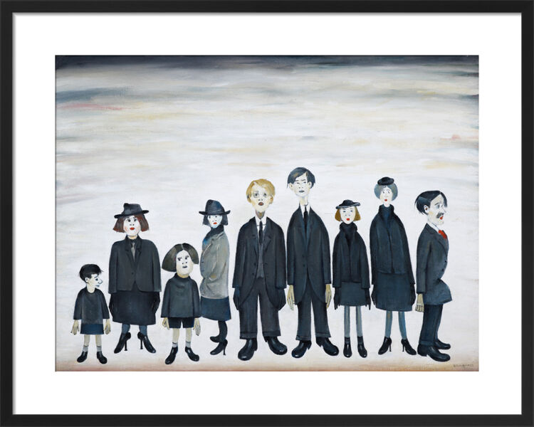 The Funeral Party, 1953 Framed Art Print by L.S. Lowry