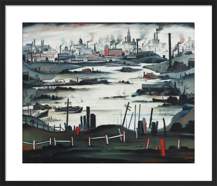 The Lake, 1937 Framed Art Print by L.S. Lowry