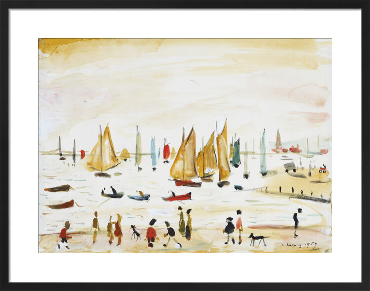Yachts, 1959 Framed Art Print by L.S. Lowry