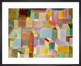 Mittelalterliche Stadt, 1915 by Paul Klee Framed Art Print