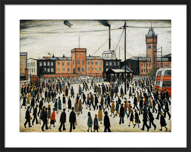 Going to Work Framed Art Print by L.S. Lowry