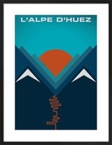 L'Alpe d'Huez by Jeremy Harnell Framed Art Print