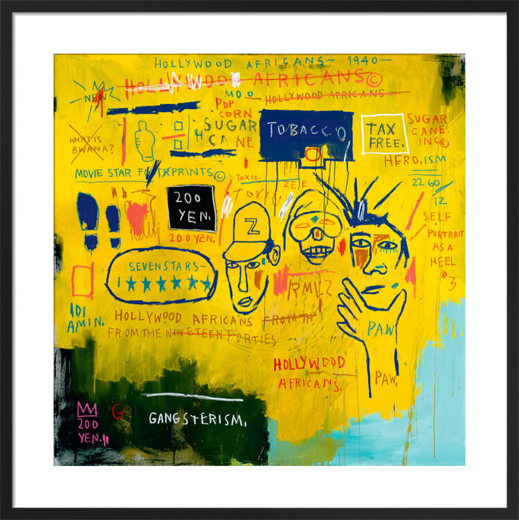 Hollywood Africans, 1983 Framed Art Print by Jean-Michel Basquiat