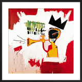 Trumpet, 1984 Framed Art Print by Jean-Michel Basquiat