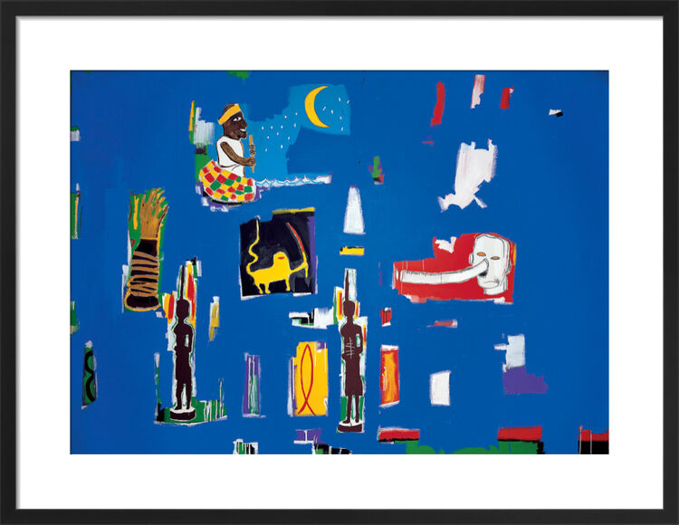 Antar, 1985 Framed Art Print by Jean-Michel Basquiat