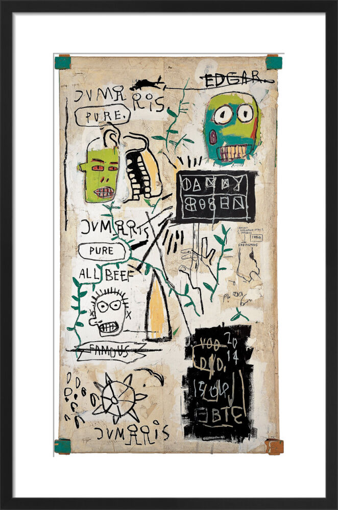 Danny Rosen, 1983 Framed Art Print by Jean-Michel Basquiat