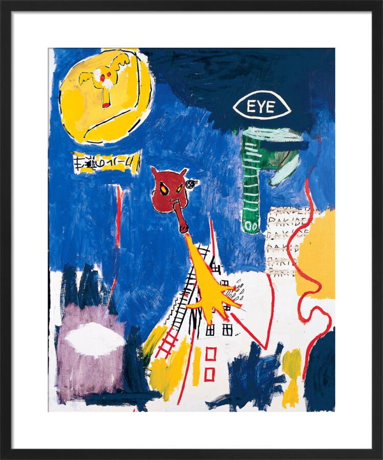 Pakiderm, 1984 Framed Art Print by Jean-Michel Basquiat
