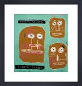 Three Arsonists, 1983 (Potato Study) Framed Art Print by Jean-Michel Basquiat