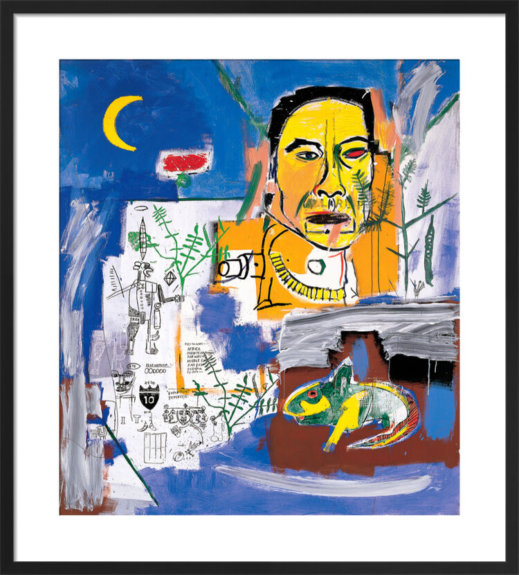 Raw Fish, 1984 Framed Art Print by Jean-Michel Basquiat