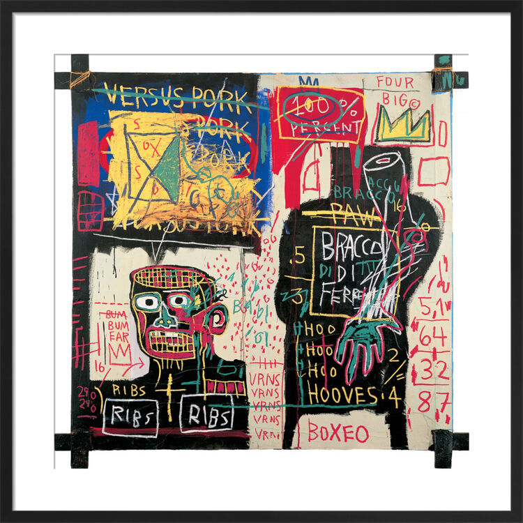 The Italian version of Popeye has no Pork in his Diet, 1982 Framed Art Print by Jean-Michel Basquiat