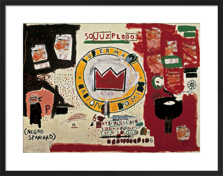 Untitled (Crown) 1988 Framed Art Print by Jean-Michel Basquiat