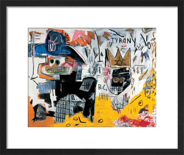 Untitled (Tyrany) 1982 Framed Art Print by Jean-Michel Basquiat